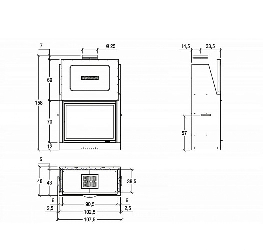 Каминная топка Piazzetta ma 262 sl_1